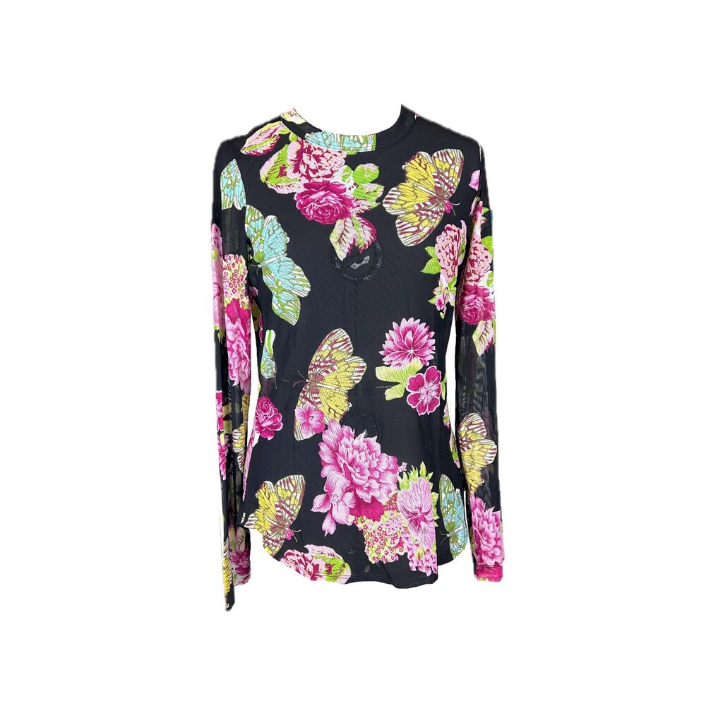 Y2K Sheer Butterfly Top